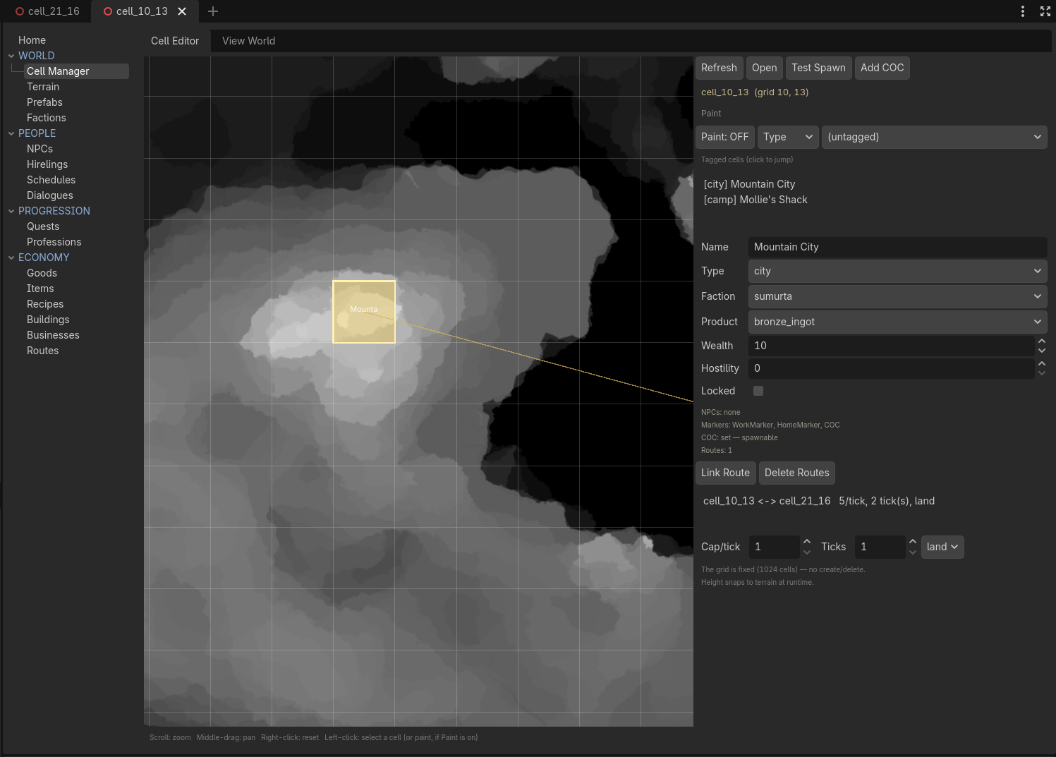 Copper SDK Cell Manager, editing cell_10_13