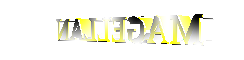 Spinning text with 2 Bayer 2x2 dithering