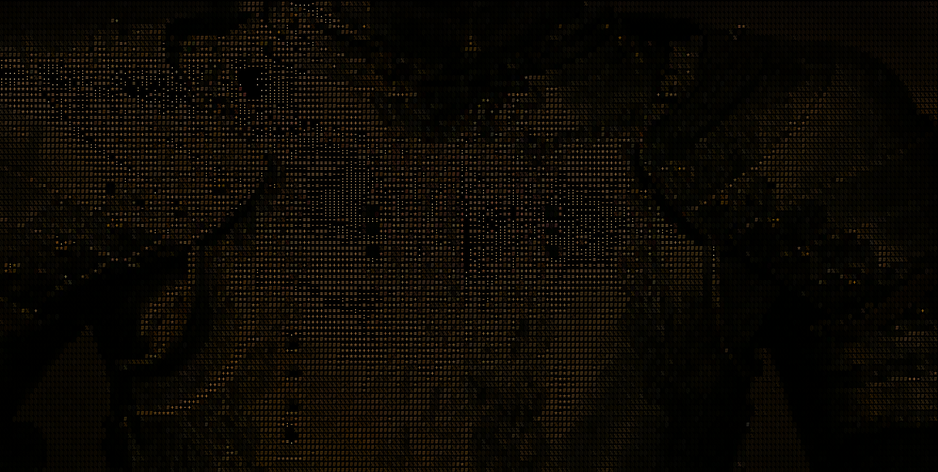 HEXCHOIR processing an image into true-ASCII
